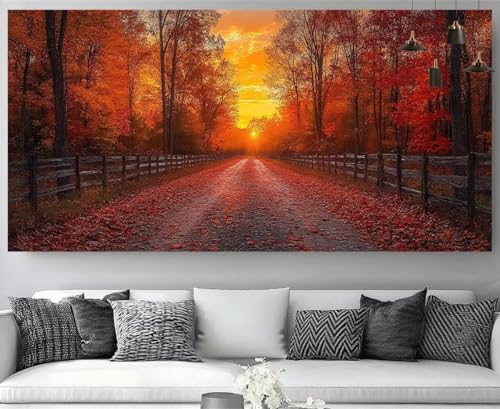 Coucher de Soleil Diamond Painting XXL pour Décoration Salon Moderne
