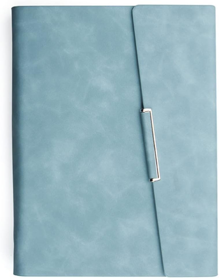 LXXSH Tri-fold Loose-Leaf Notebook a5 Creative Stationery Notebook Detachable Business Notepad Leather (Color : D, Size : A5) : Office Products