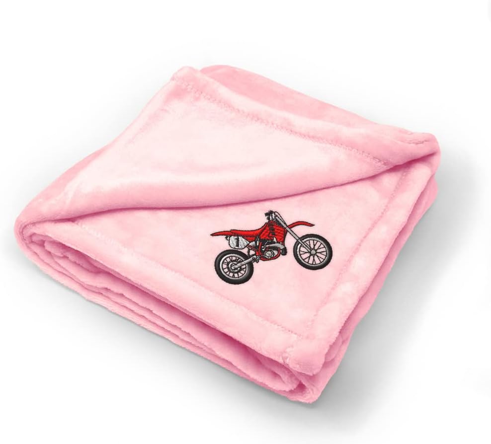 Nursery Bedding Baby Blankets for Boys & Girls Red Dirt Bike Style A Polyester