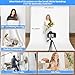 HEMMOTOP Photo Backdrop Curtains, 5x6.56 ft White Backdrop for Photoshoot, White Photography Seamless Backdrops Background for Easter, Birthday Party, Halloween, Photo, Projector Screen