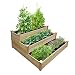 Best Value 3-Tier Cedar Raised Garden Bed Planter 48" W x 48" L x 21" H