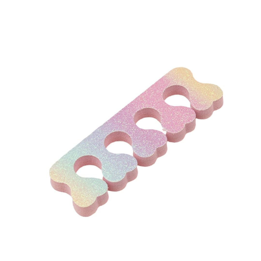 10Pcs Rainbow Gradient Foam Toe Separators Finger Toe Spacers Disposable Toes Dividers for Nail Art Manicure Polish Pedicure DIY Tools