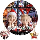 🎅🎅FREE CUSTOMIZATION:Customize personalized Christmas ornaments for your family,express your best wishes to the whole family and celebrate the joyful holidays together.Just clicking the "Customize Now" button,choose the personalized ornaments shape,u...