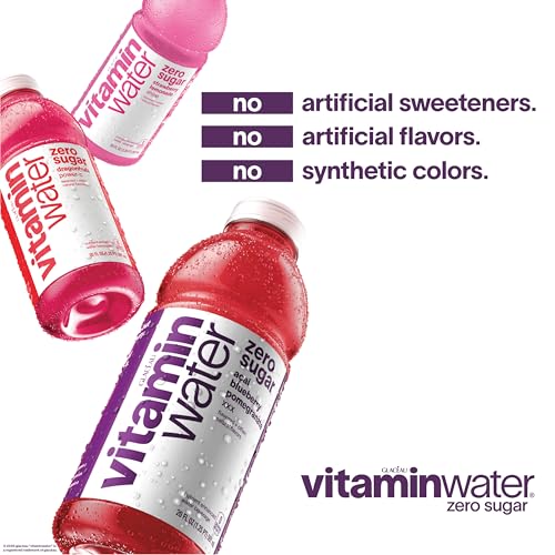 vitaminwater Zero Sugar Pineapple Passionfruit Re-hydrate Nutrient Enhanced Water Bev. 20 oz. 12 pack - Image 3
