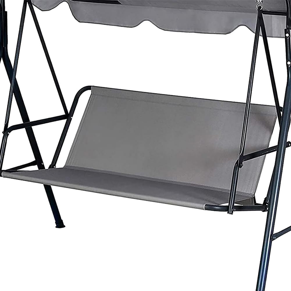 CREATCABIN Housse de Siège de Balançoire de Rechange en Tissu Oxford Épais 600D pour Balancelle de Jardin Housse de Coussin de Remplacement pour Balançoires de Jardin Cour Argent 85x48x48cm
