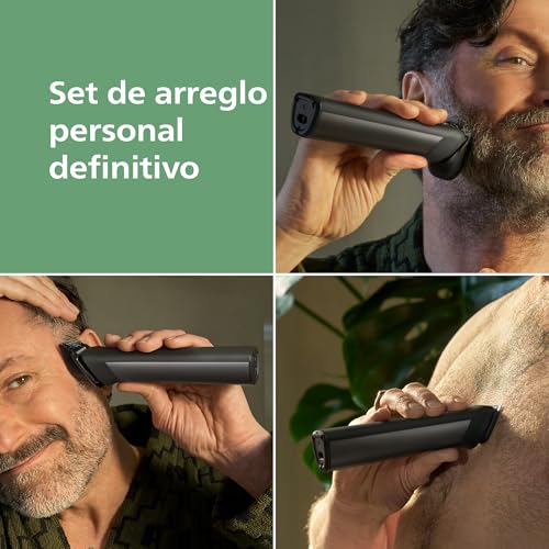Miniatura 2 de Philips Recortadora todo en uno de 23 en 1 Serie 9000 + OneBlade - Afeitadora y cortapelos hombre para rostro, cabeza y cuerpo, 27 longitudes (0,2-20 mm), recargable, MG9561/30