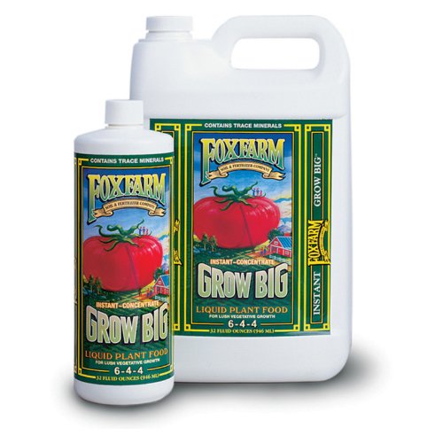 FoxFarm FX14009 5-Gallon FoxFarm Grow Big Liquid Concentrate 6-4-4 FoxFarm FX14009 5-Gallon FoxFarm Grow Big Liquid Concentrate 6-4-4