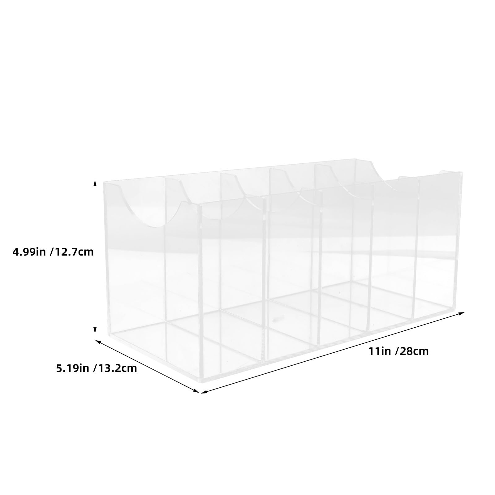 Homoyoyo Organizador de Cinturones Caja de Almacenamiento para Armario Acrílico Transparente 5 Compartimentos 2 Piezas, Adecuado para Exhibición en Tiendas