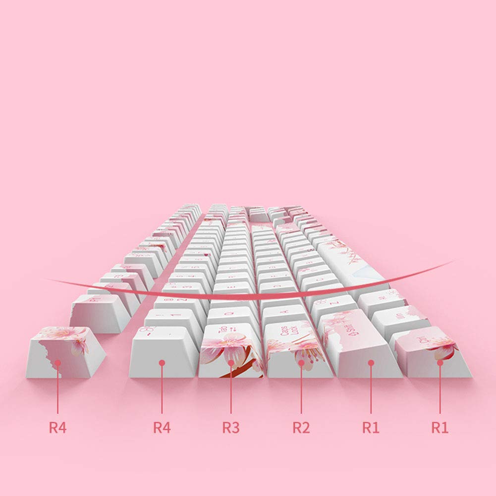 Amazon.co.jp: カスタムゲーミングキーキャップ、桜のキー