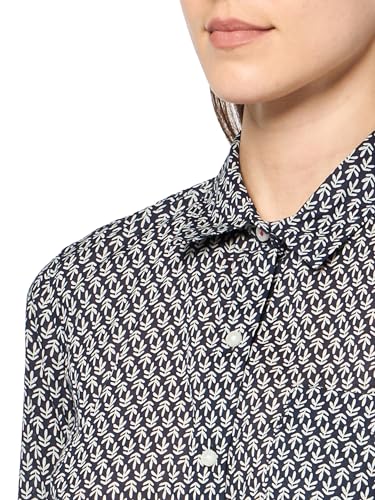 Image of Nautica Women's Button Front Long Sleeve Roll Tab Shirt