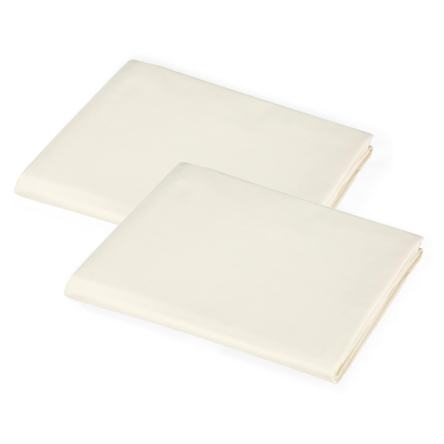 American Baby Company 2 Pack 100% Cotton Percale Fitted Nap Mat Sheet with Elastic Corners, 24" x 48" x 4" - Soft & Breathable Rest Mat Sheet or Nap Mat Cover for Daycare & Preschool, Cream Cream 2 Pack