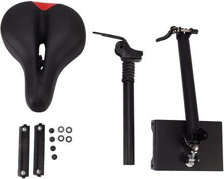 Electric Scooter Seat Saddle, Foldable Adjustable Seat for Segway G30, Aluminum Alloy Construction, Shock Absorbing Foam Cushion, No Punching Installation, Height Adjustable