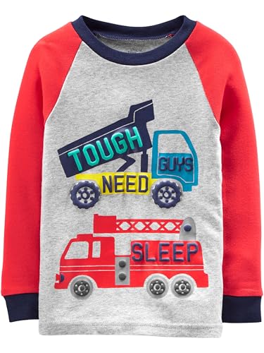 image for Simple Joys by Carter's Boys' 6-Piece Snug Fit Cotton Pajama Set, Mult