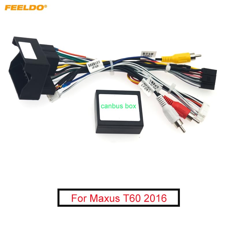Car for Audio Wiring Harness with Canbus Box for MAXUS T60 2016 Aftermarket 16pin CD/DVD Stereo Installation Wire Adapter - (Color Name: B only canbus Box)