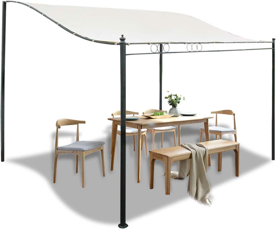 DWDMZ Outdoor Canopy Sun Shelter Garden Anti-UV Oxford Cloth Canvas Waterproof Tent Extended Sunshade Awning for Outdoor Patio Garden Beach Camping Swimming Pool (No Frame)(3X2.6m)