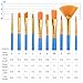 ESRICH Paint Brushes,24Packs -240Pcs Paint Brush for Acrylic Painting,Acrylic Paint Brush Set for Oil Watercolor,Body Face Rock Canvas, Small Paint Brushes for Kids Adult Drawing