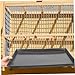 Parliky Dog Crate Tray Leakproof Plastic Replacement for Bird Cages and Small Pet Crates Versatile Multi-Purpose Tray for Black
