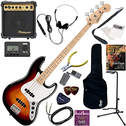 Amazon | 【セット品】Squier エレキベース初心者入門 10wアンプが入っ