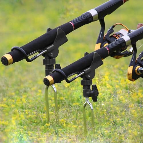 Aluminum Rod Holders for Bank Fishing - 2 Pack Rod Holder for Ground ,...