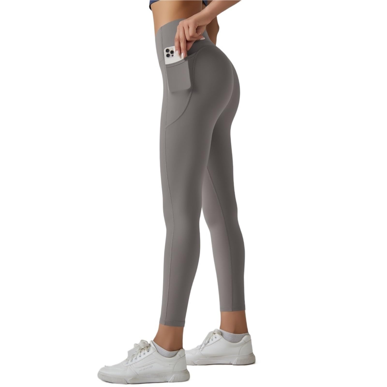 Leggings da donna con tasche Pantaloni da yoga Leggings da palestra Sport Donna Fitness a vita alta Leggings femminili Controllo della pancia Corsa Allenamento