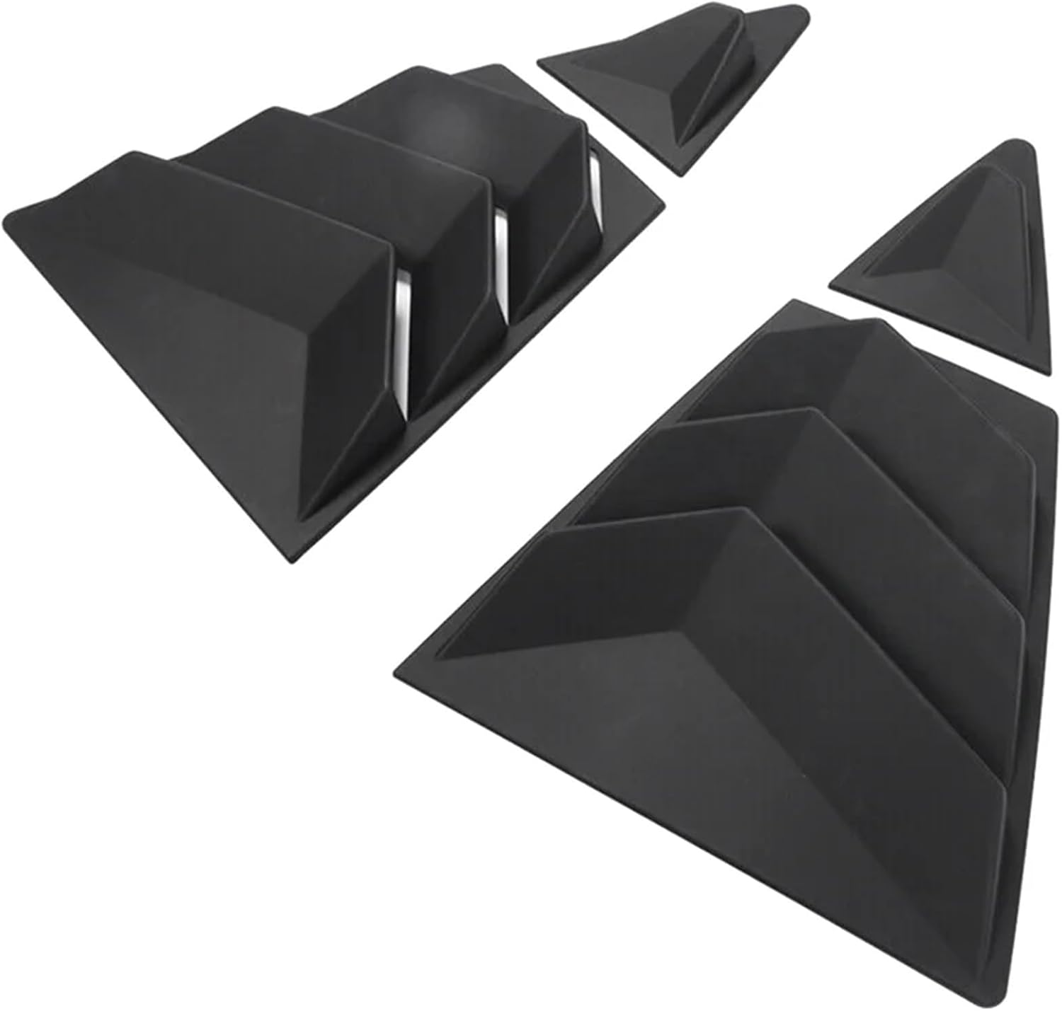 Car Rear Side Vent Quarter Window Louver Shutter Cover Matte Black Compatible with Toyota Corolla 2020-2023