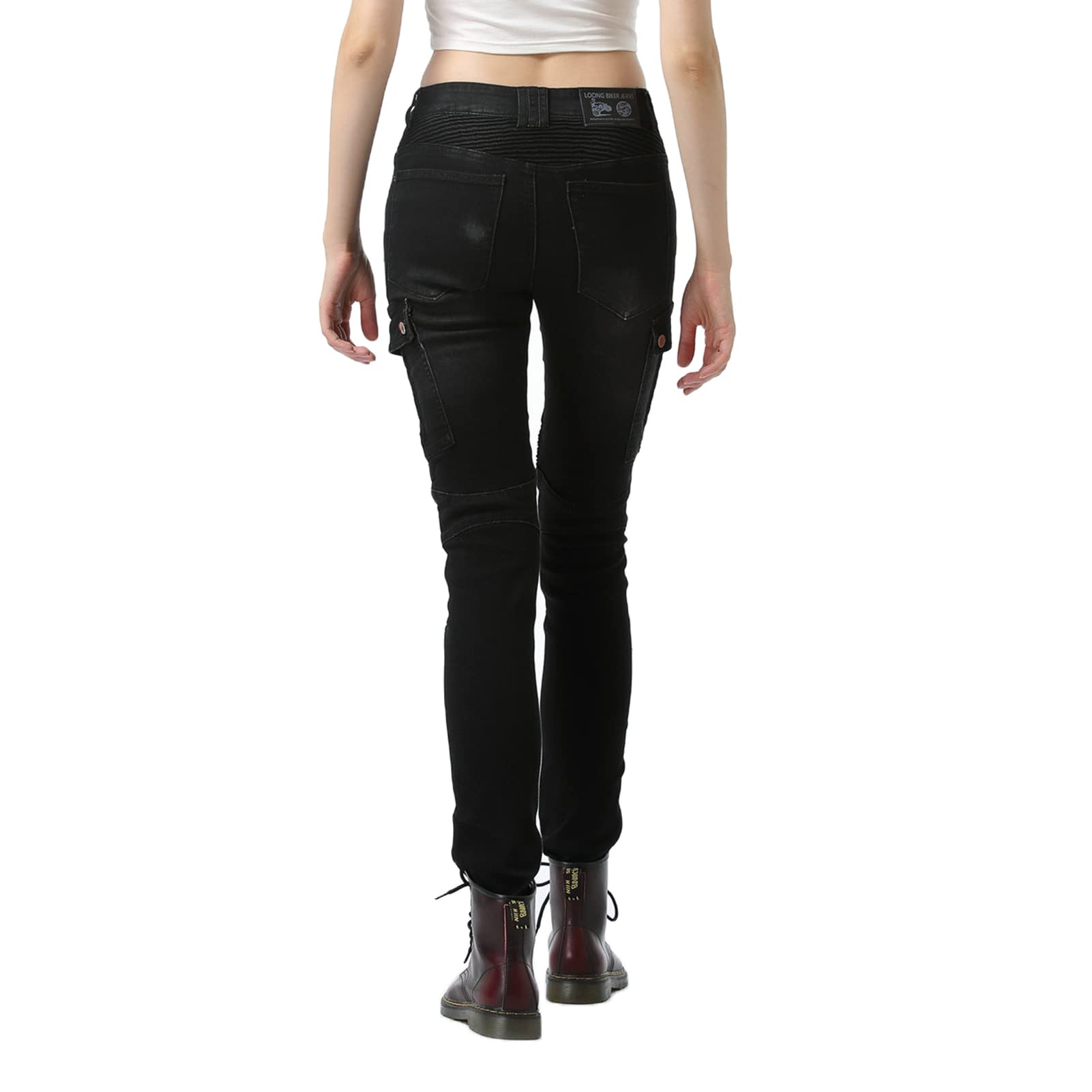 Damen Motorradhose Motorrad Jeans Biker Trousers Motorrad Hose Fahrrad Riding Schutzhose, 4 x Schutz Ausrüstung