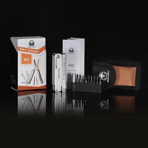 Miniatura 8 de ROXON M3 13 en 1 Multi Tool EDC Cuchillo y tijeras con palillo y pinzas Práctica Pequeña y Exquisita Multiherramienta