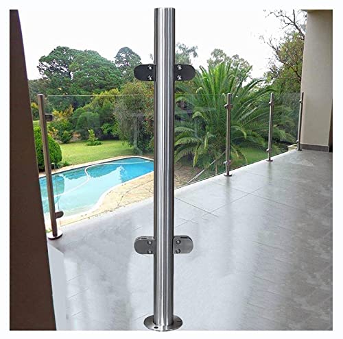 Poteaux de balustrade en verre avec clips pour installation sûre - 2