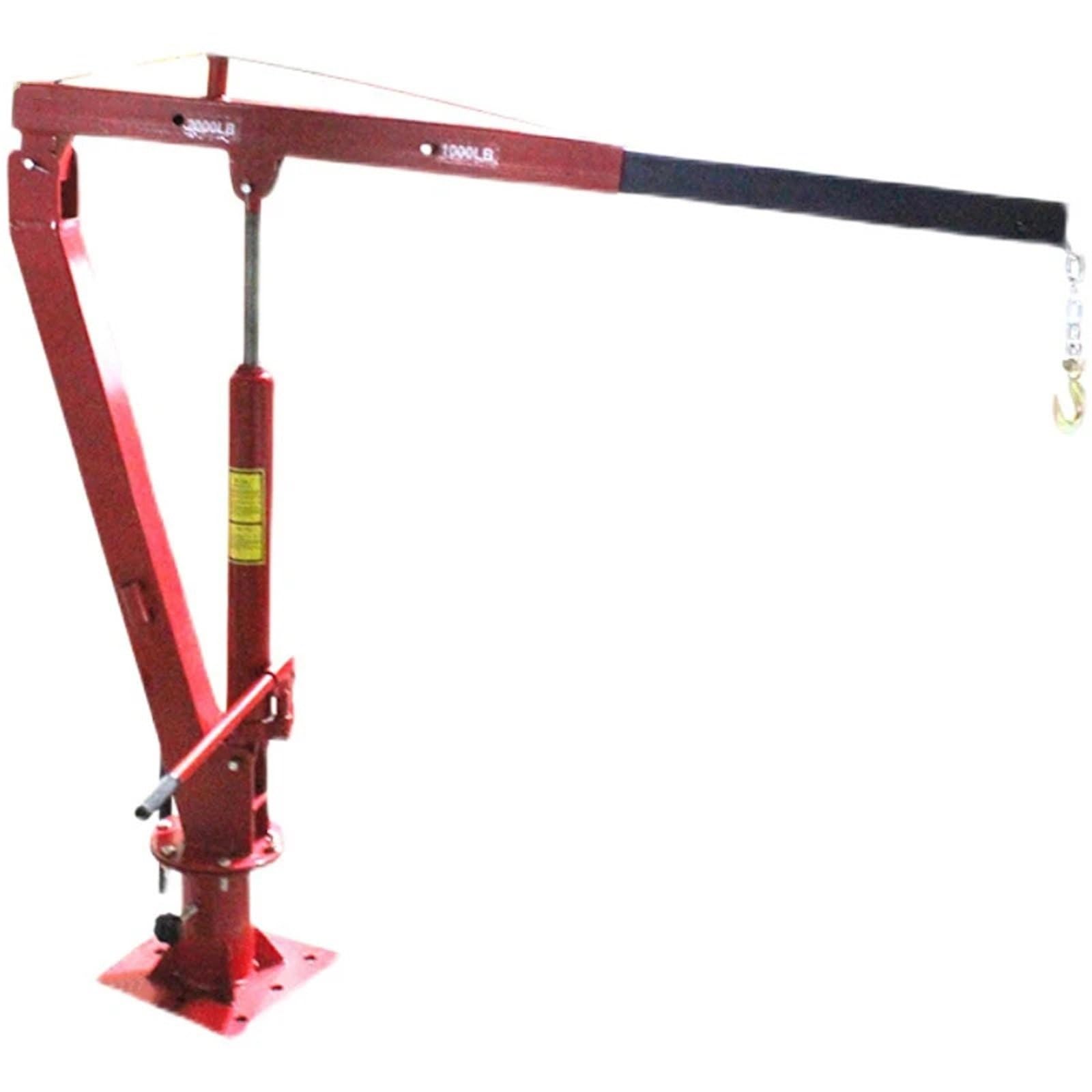 SDdPulse Herramienta de elevación para vehículos pequeños, grúa hidráulica para camión, camión, grúa de 2000 libras, grúa pequeña para el hogar, polipasto eléctrico plegable, grúa eléctrica