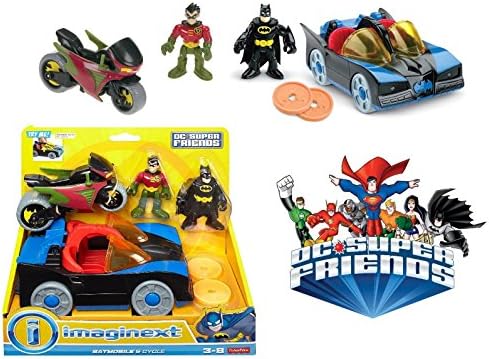 DC Super Friends Fisher-Price Imaginext Batmobile & Cycle