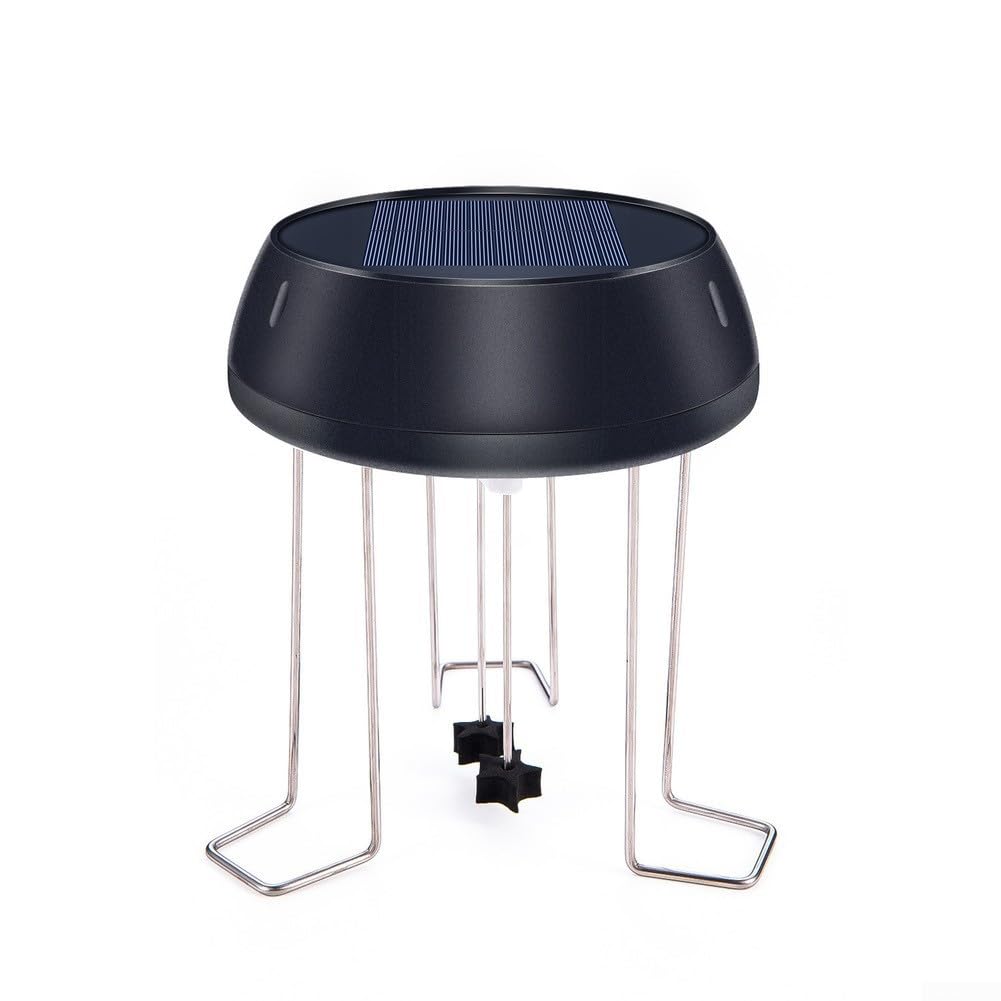 Water Movement Device for Bird Bath Pond Solar Driven Bubbler with Circular Motion Pattern to Enhance Visual Appeal and Oxygenation