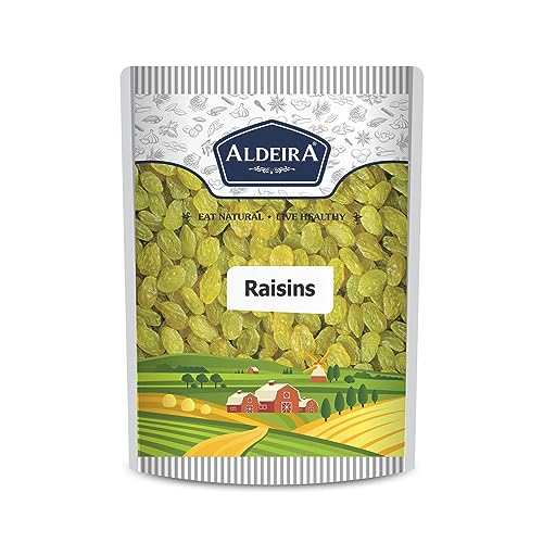 Image of ALDEIRA Natural Seedless Green Raisins 1Kg Pack I Kishmish I Dry Fruits