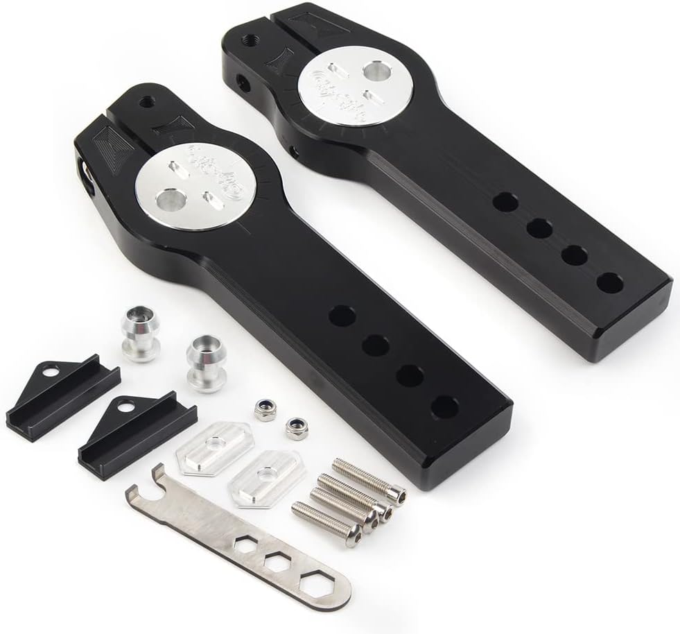 CNxinn10 CNC Motorbike Rear Fork Adjuster Frame Expandable Control Chain Guard Cover Modified Part for Honda MSX125 2013-2015, MSX125SF 2016-2019, Black