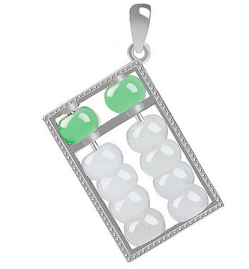 Colliers pour femmes avec pendentif boulier en jadéite de qualité naturelle