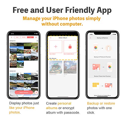 Flash Drives for iPhone, Backup Photos and Videos, Photo Backup Device, Compatible with Your iPhone and iPad, External Storage & Memory Expansion -【Silver 64GB】 - Thumbnail 5