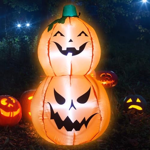 3.5feet Halloween Inflatable Blow up Pumpkin Indoor Decorations - image 2