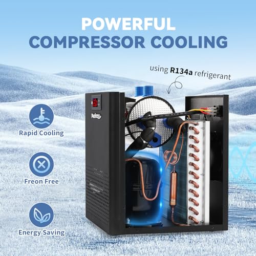 Poafamx Aquarium Chiller 26gal, 1/13 HP Small Water Chiller for Axolotl by Poafamx - Image 2