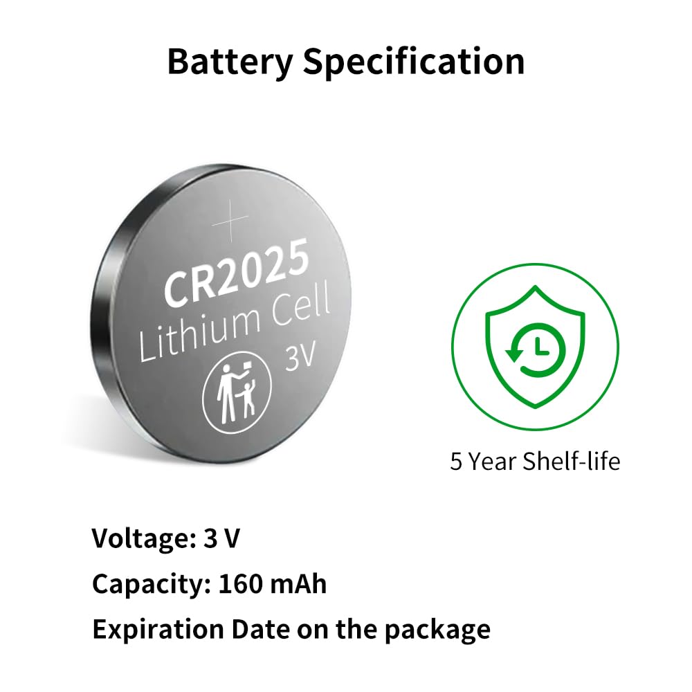 Piles CR2025 (10 pièces), Batterie pour Montre