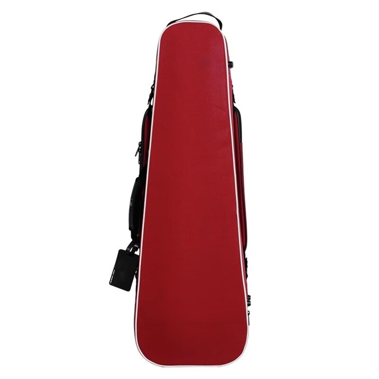 Custodia per violino custodia per violino triangolare leggera con telaio in lega di alluminio custodia per violino portatile da viaggio 4/4 Custodia professionale per violino(Red)