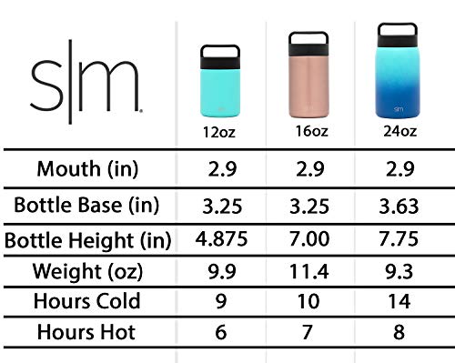 Simple Modern Recipiente térmico para almoço de aço inoxidável à prova de vazamento, 473 ml, Ombre: