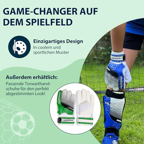 HUDORA Schienbeinschützer mit Knöchelschutz - Bequeme Schienbeinschoner mit Schaumstoff - Fußball Schienbeinschoner mit Knöchelprotektoren… – Ansicht 5