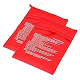 Mikrowellen Kartoffelbeutel,Kartoffel Tasche,Kartoffel Express,Kartoffel-Kochbeutel,2 PC Waschbar und Wiederverwendbar Mikrowellenbeutel zum Schnellen Kochen von Kartoffeln