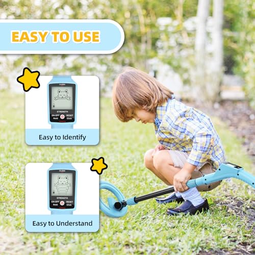 DR.ÖTEK Metal Detector Kit MTXR, Kids Metal Detector MT9MINI Blue