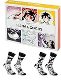 Rainbow Socks - Damen Herren Lustige Manga Socken - Novelty Geschenk für Comic-Fans - 2 Paar - Größen EU 41-46