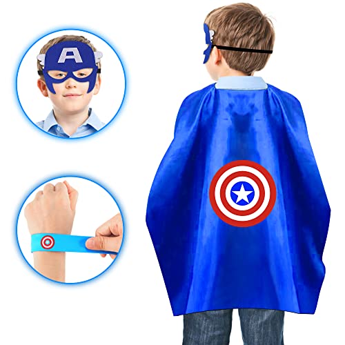 Spider Capes With Mask And Wristbands For 3-10 Year Old Boy Kids Costumes Gifts Halloween Christmas Birthday Gifts, Kids Realistically Reproducing Movie Scenes (New 5Sets) #TOP2