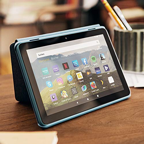 Hülle für Fire HD 8-Tablet | Kompatibel mit der 10. Generation (2020), Kohlenschwarz