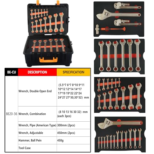 Set de herramientas combinado WEDO 36 piezas cobre berilio miniatura 2