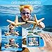 Underwater Digital Camera, Waterproof Camera,10FT Floating Camera for Snorkeling,Surfing,Swimming and Kayaking,Dual-Screen Selfie,Autofocus,18X Zoom,Fill Light,32GB Card,Type-C Rechargeable