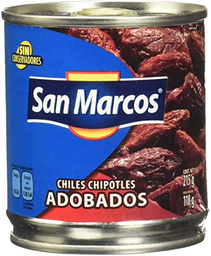 SAN MARCOS - CHILES CHIPOTLES ADOBADOS. PACK 12 X 800/440GR.