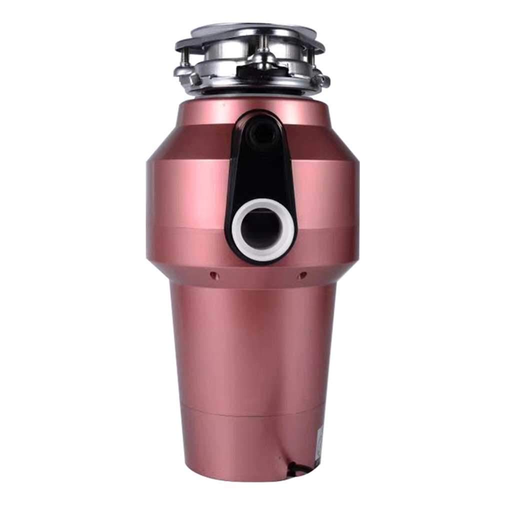 Durable Élimination des ordures ménagères Broyeur de déchets Facile à Installer, Protection Anti-surchauffe et Anti-Surcharge Cuisine, Pink